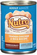 Nutro Products Hearty Stew Cuts in Gravy Adult Wet Dog Food Tender Chicken, Carrot & Pea Stew 12.5oz 12pk
