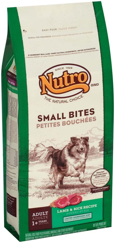 Nutro Products Natural Choice Small Bites Adult Dry Dog Food Lamb & Brown Rice 5lb
