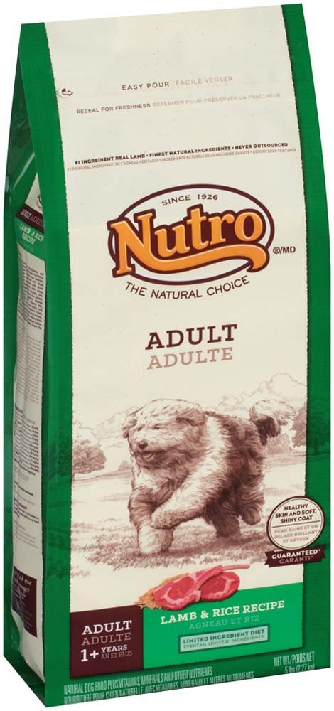 Nutro Products Natural Choice Adult Dry Dog Food Lamb & Brown Rice 5lb