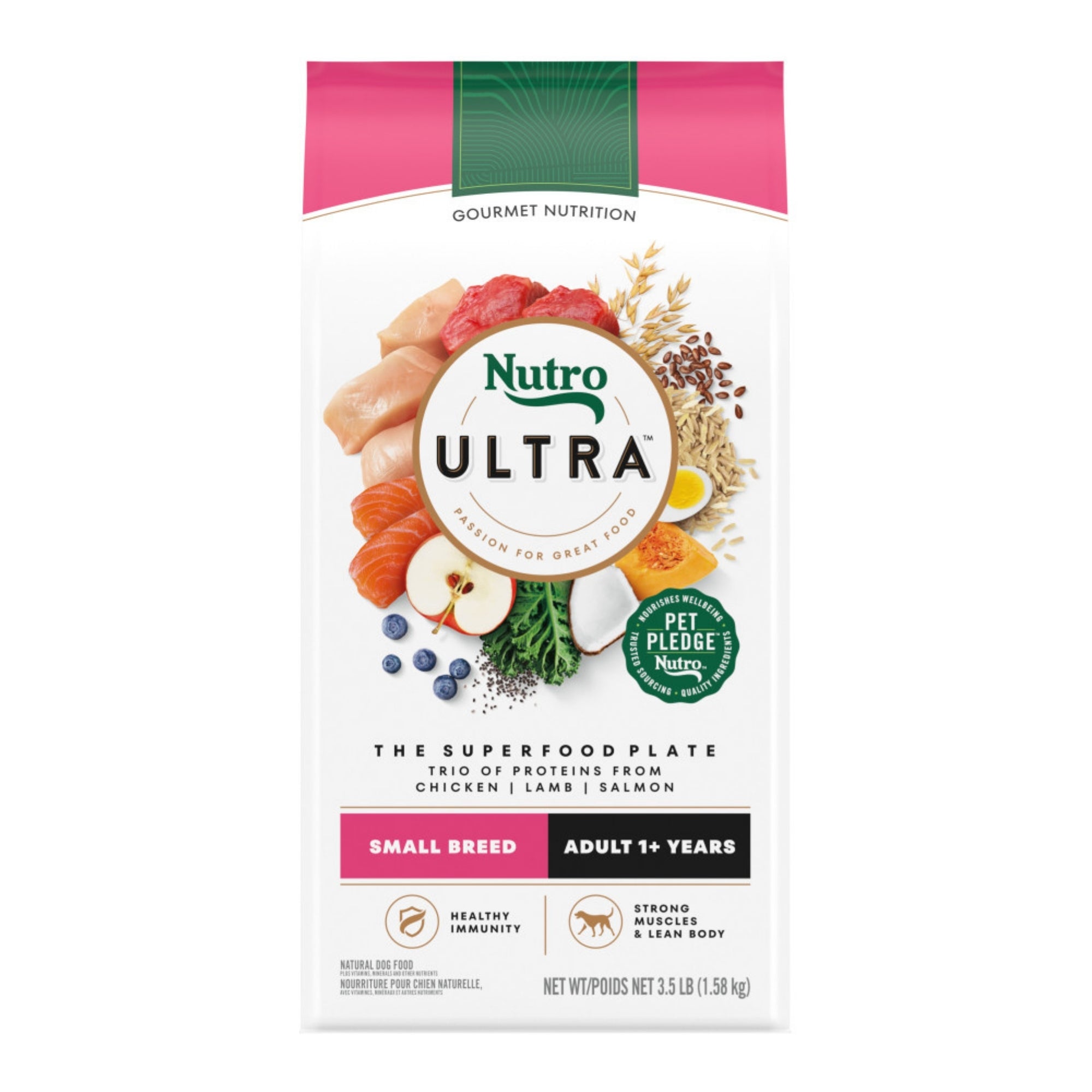 Nutro Products Ultra Small Breed Adult Dry Dog Food Superfood Plate 3.5lb