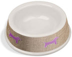Van Ness Plastics Bamboo Decorated Non-Tip / Non-Skid Dog Bowl Assorted 25 Oz