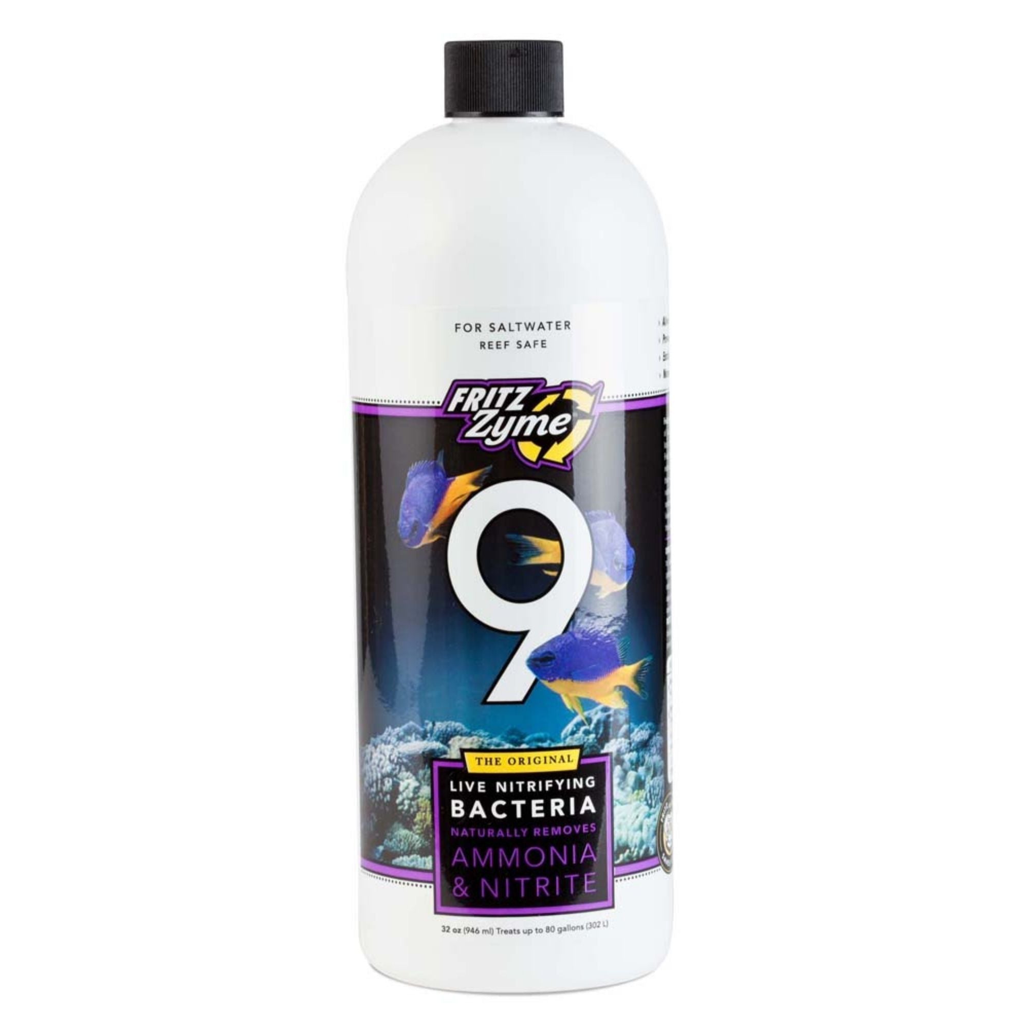 Fritz FritzZyme 9 Saltwater Live Nitrifying Bacteria 1ea/32 floz.