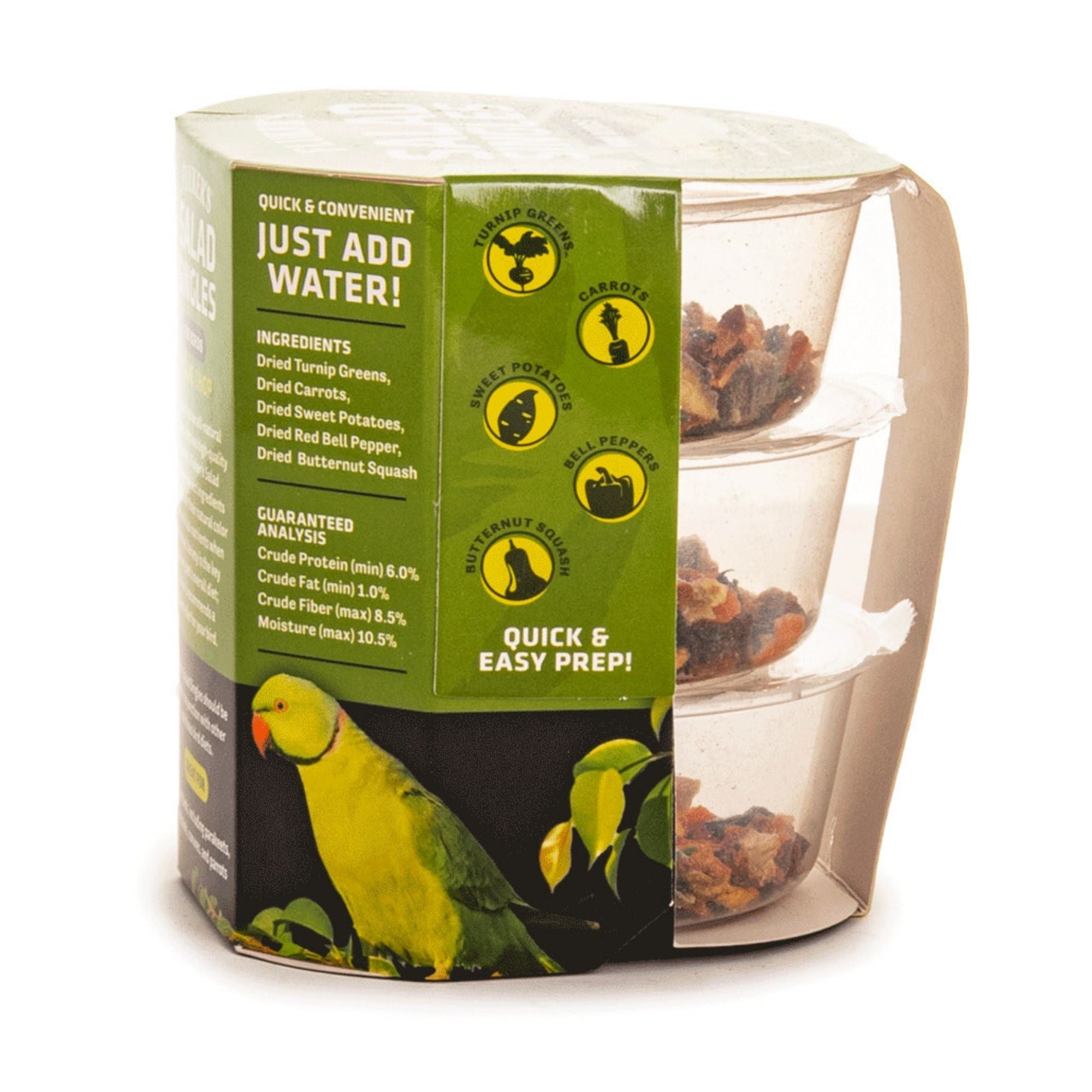 Fluker's Salad Singles Veggie Chop Blend for Birds 1ea/0.65oz., 3 pk