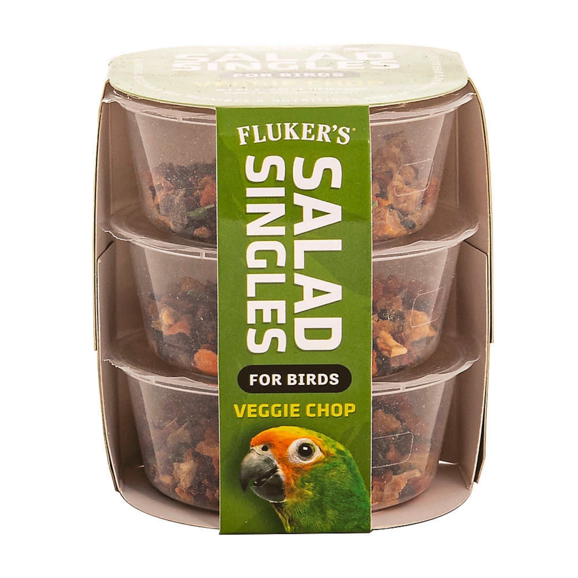 Fluker's Salad Singles Veggie Chop Blend for Birds 1ea/0.65oz., 3 pk