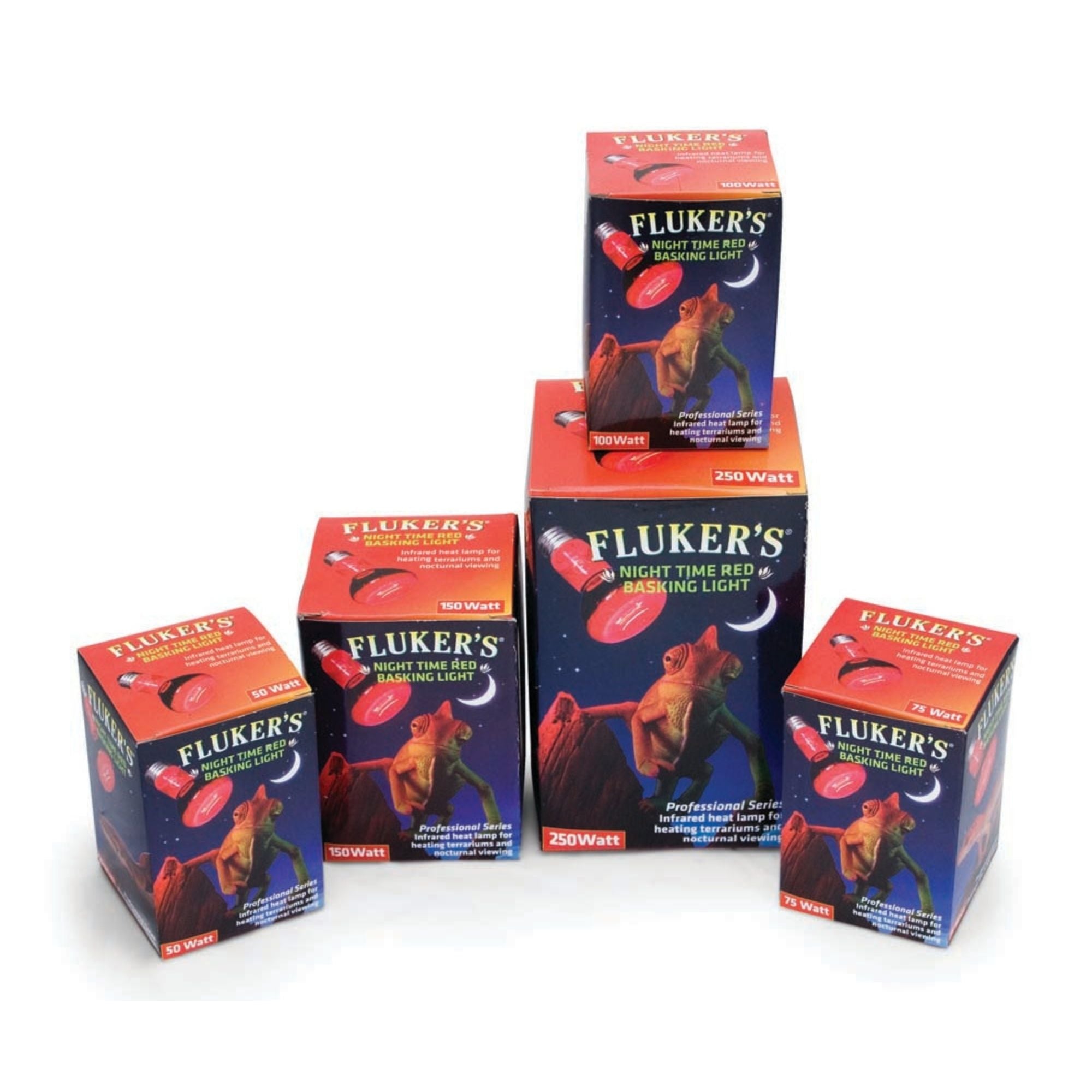 Fluker's Night Time Red Basking Spotlight Infrared Heat Lamp 1ea/50 W