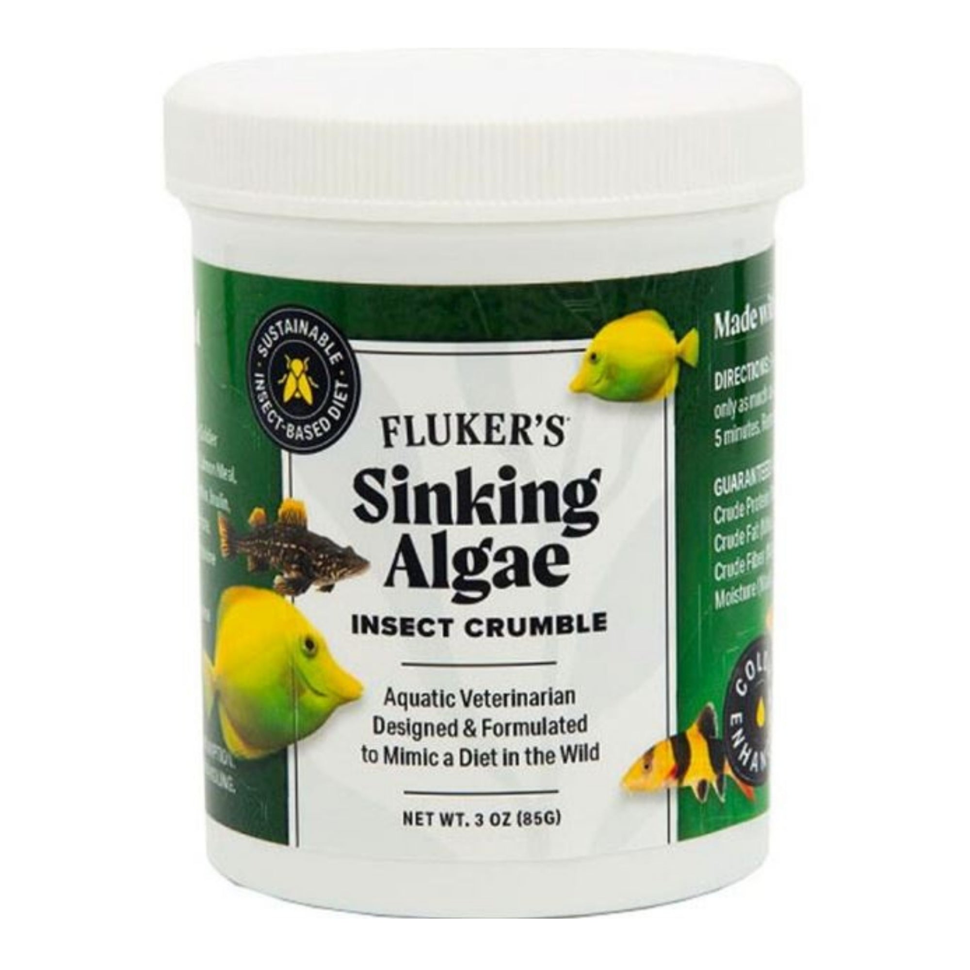 Flukers Sinking Algae Insect Crumble  3oz.