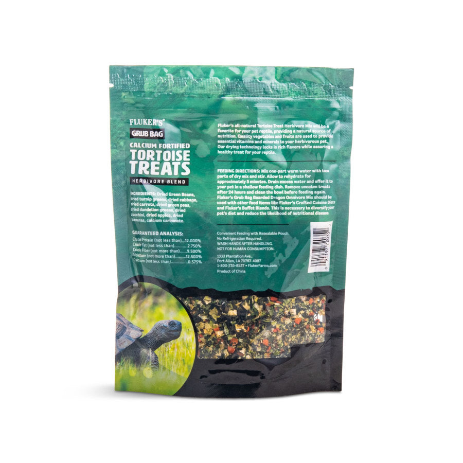 Fluker's Grub Bag Tortoises Herbivore Blend Treats 1ea/4oz.