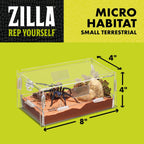 Zilla Micro Habitat, Terrestrial Terrestrial 1ea/Small