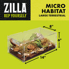 Zilla Micro Habitat, Terrestrial Terrestrial 1ea/Large