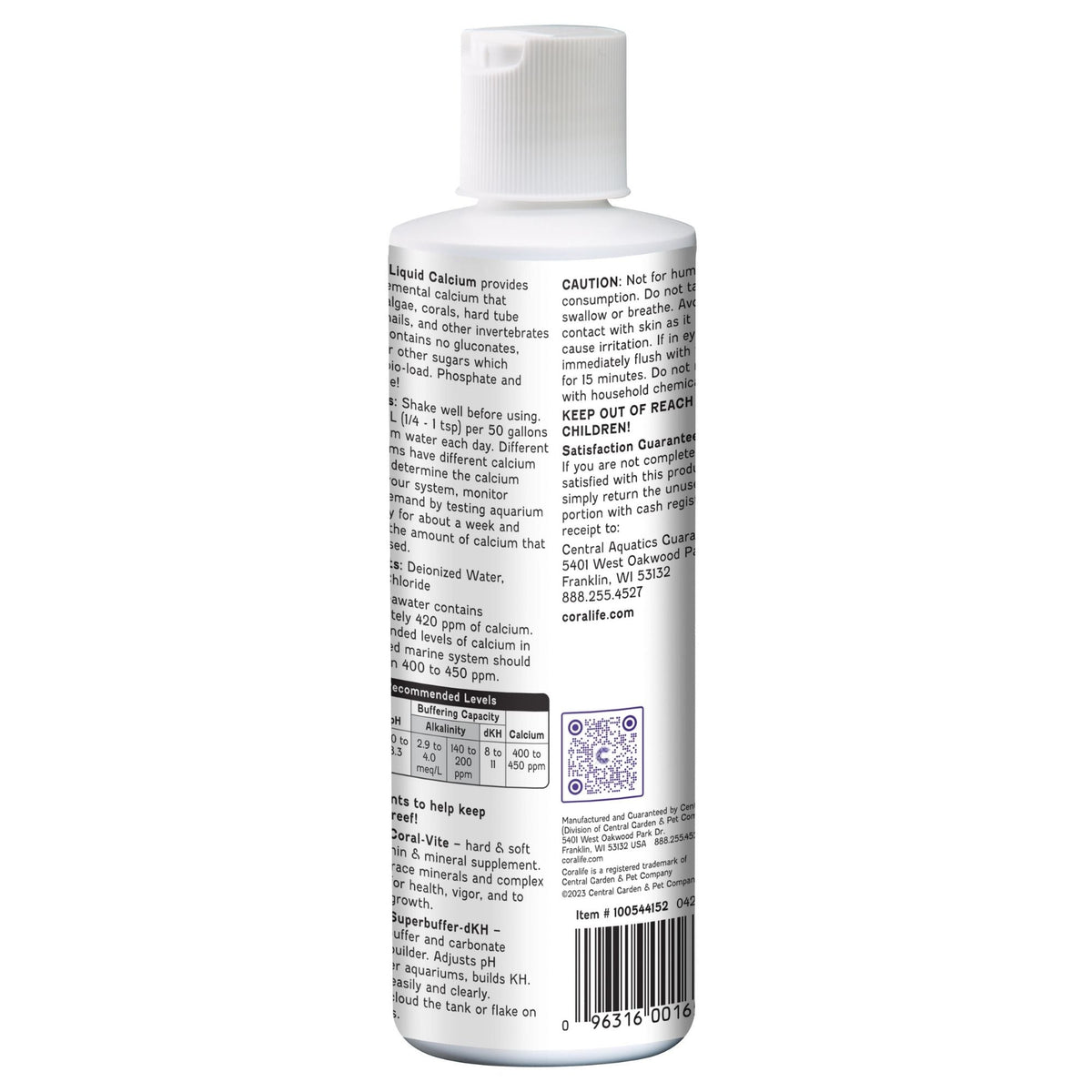 Coralife Liquid Calcium 1ea/8.7oz.
