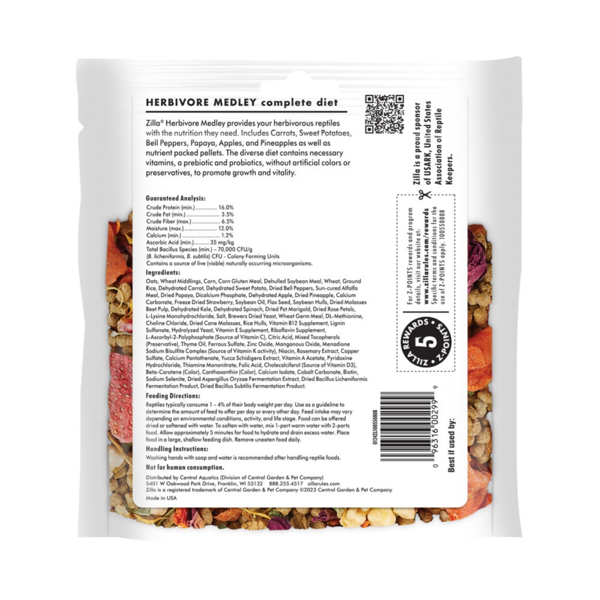 Zilla Medley Diet Herbivore Mix Herbivore Mix, 1ea/4 oz
