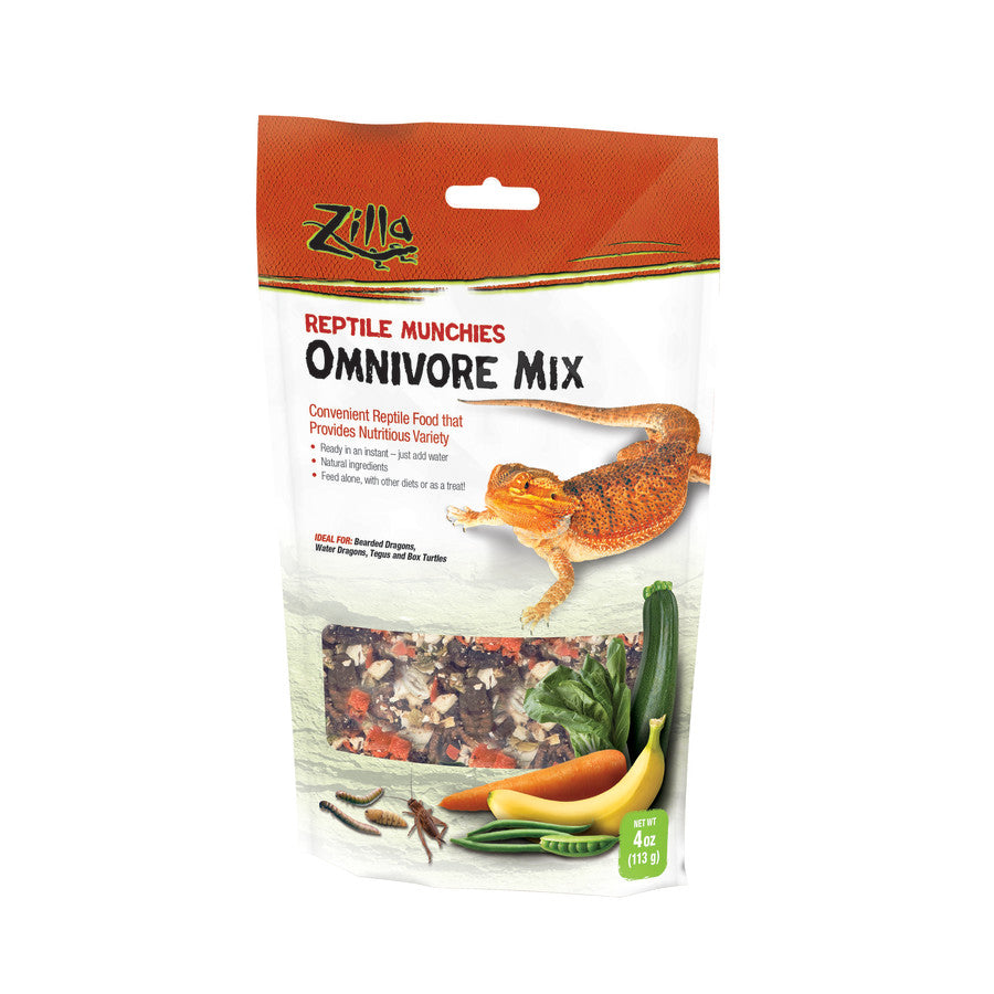 Zilla Reptile Munchies, Omnivore Mix 1ea/4 oz