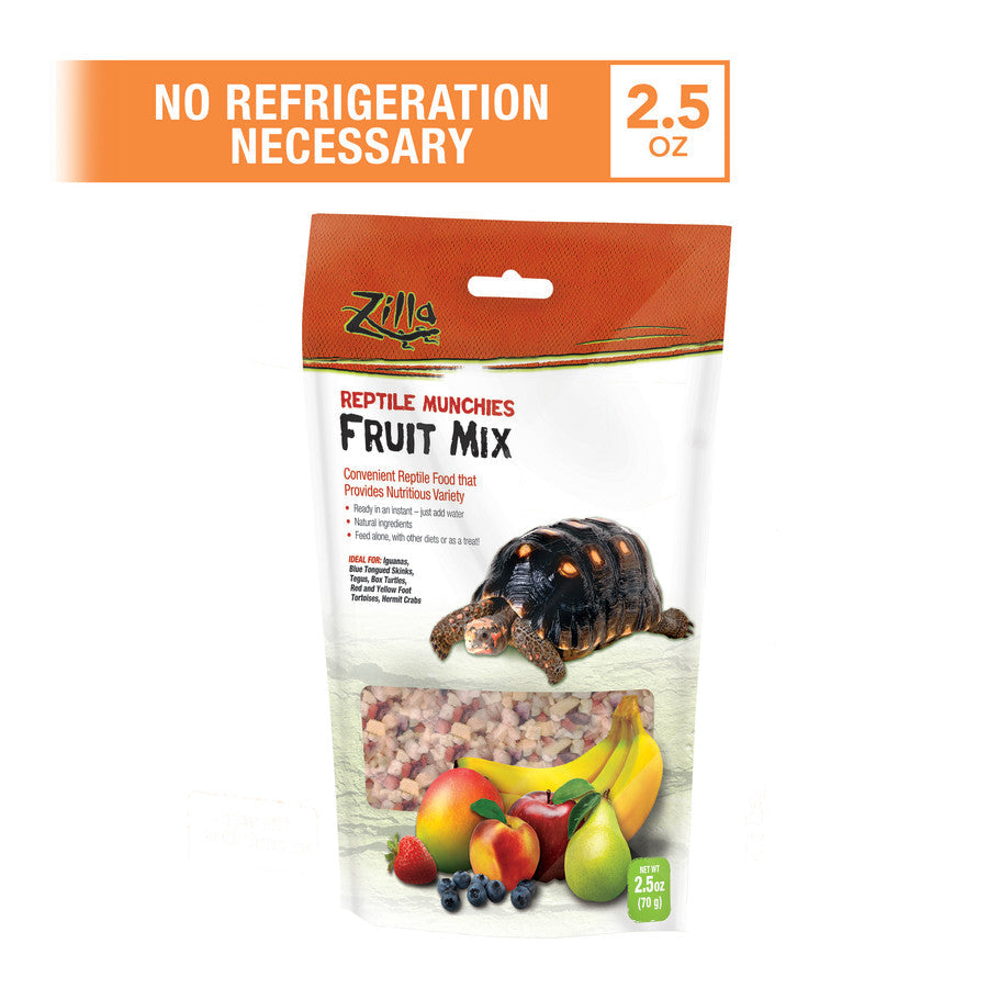 Zilla Reptile Munchies Fruit Mix Black, 1ea/2.5 oz