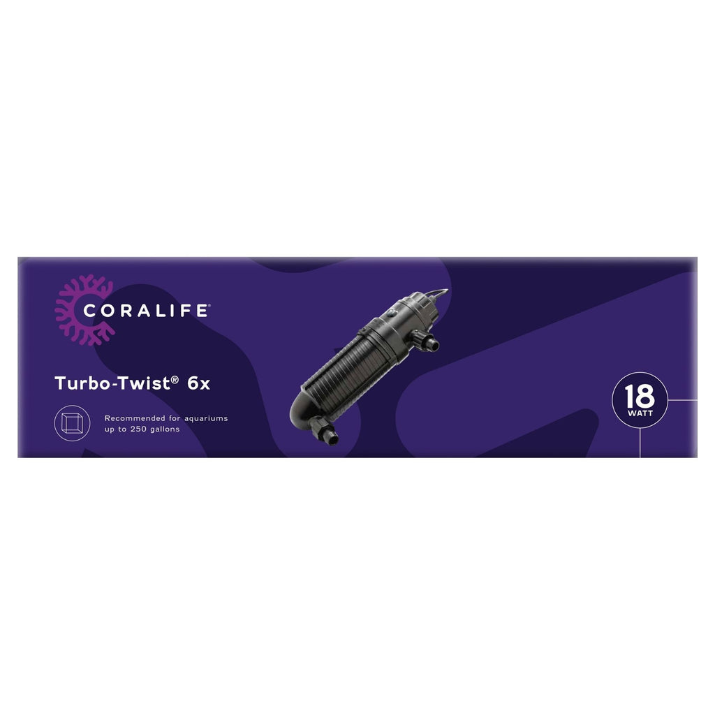Coralife Turbo-Twist UV Sterilizer Black 1ea/6X, 18 W, Up To 250 gal
