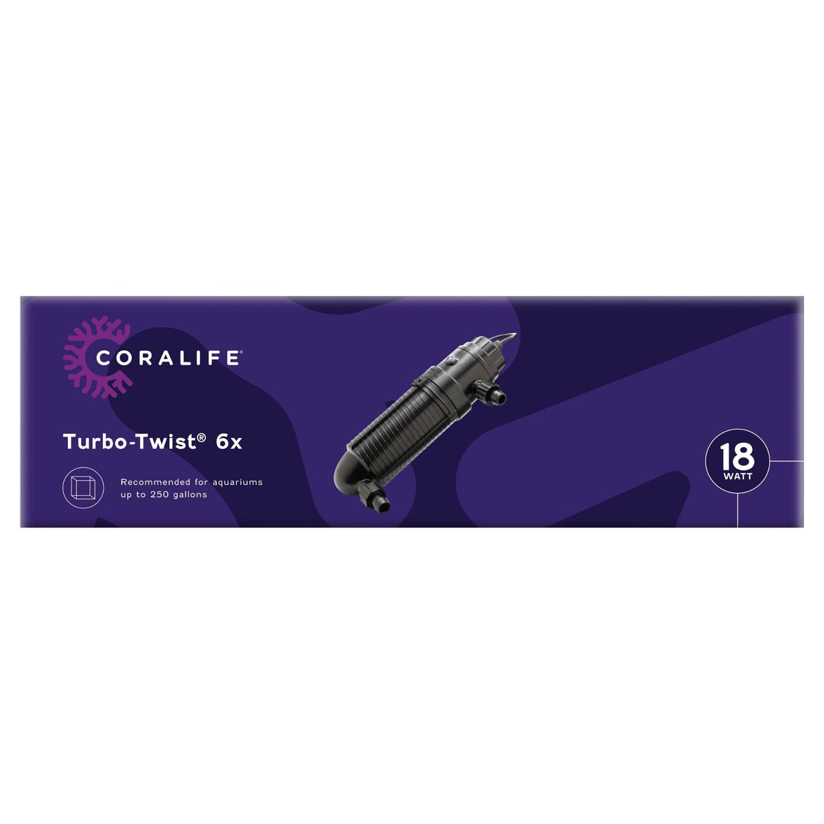 Coralife Turbo-Twist UV Sterilizer Black 1ea/6X, 18 W, Up To 250 gal