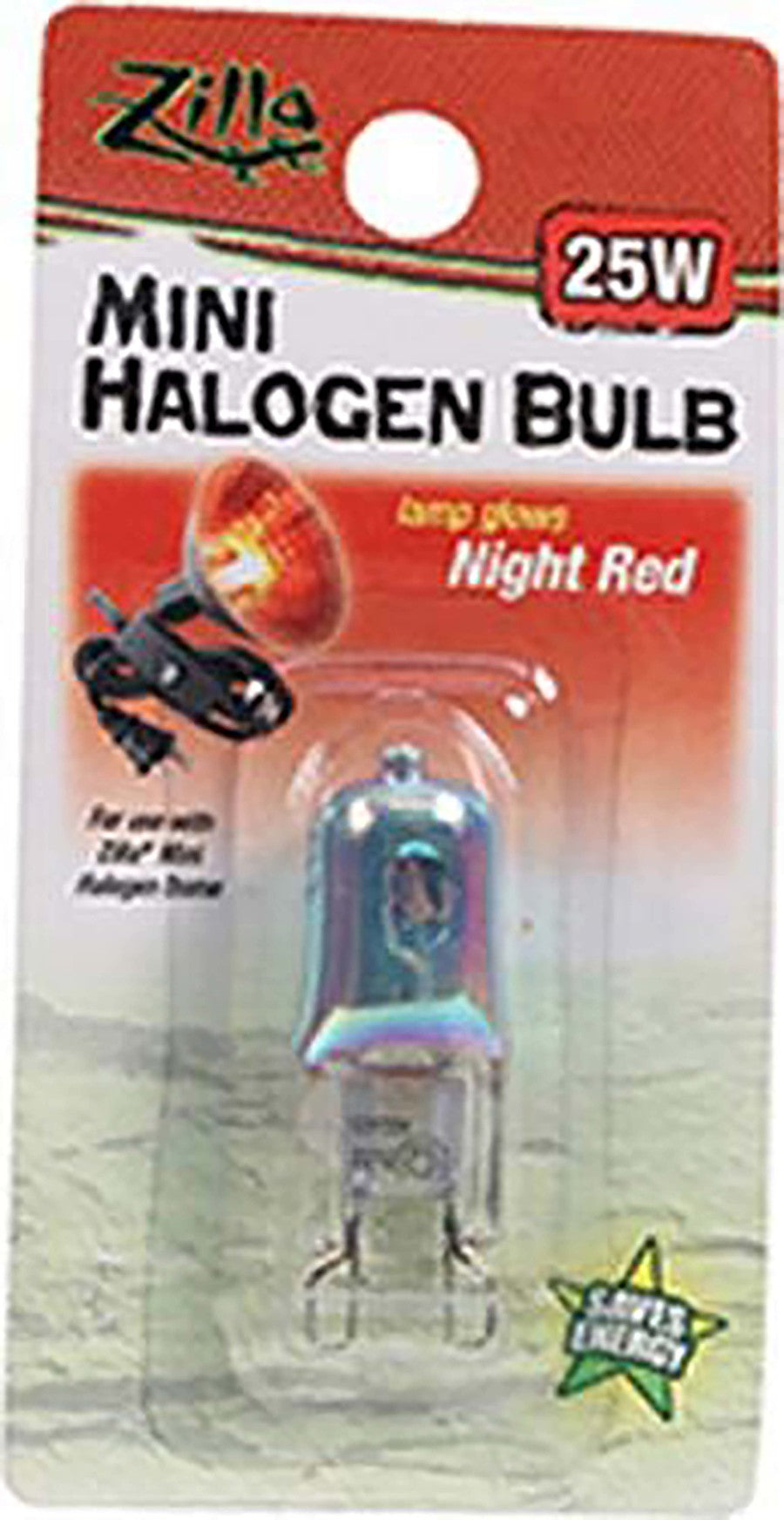 Zilla Mini Halogen Bulb Night Red, 1ea/25 W