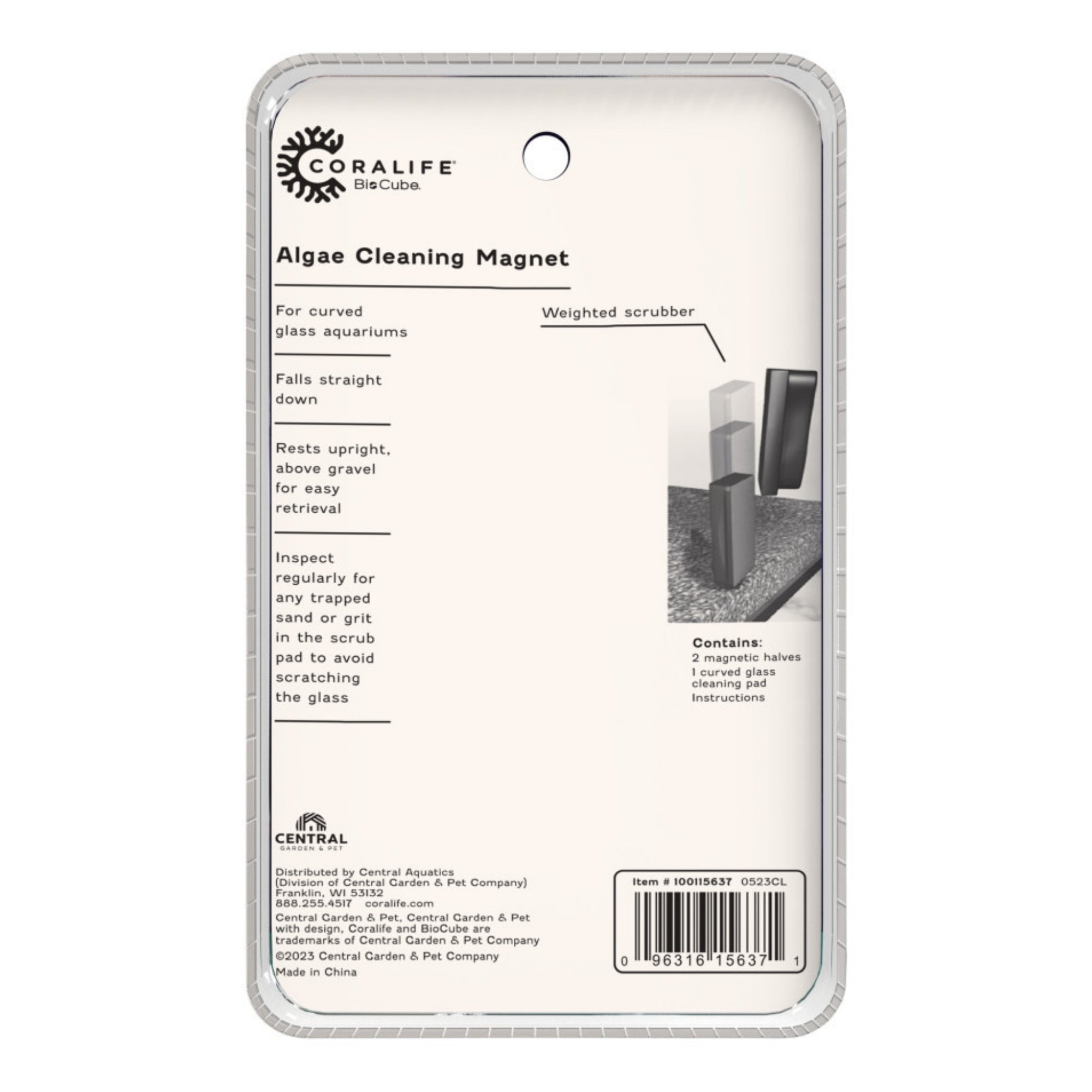 Coralife Biocube Magnet Black and white, 1ea/Small