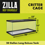 Zilla Deluxe Critter Cage Reptile Terrarium 1ea/20 gal