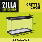 Zilla Critter Cage Reptile Terrarium 1ea/5.5 gal