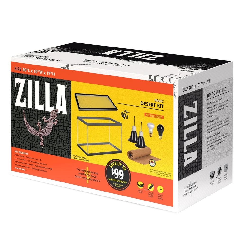 Zilla Desert Reptile Terrarium Starter Kit 1ea/10 gal