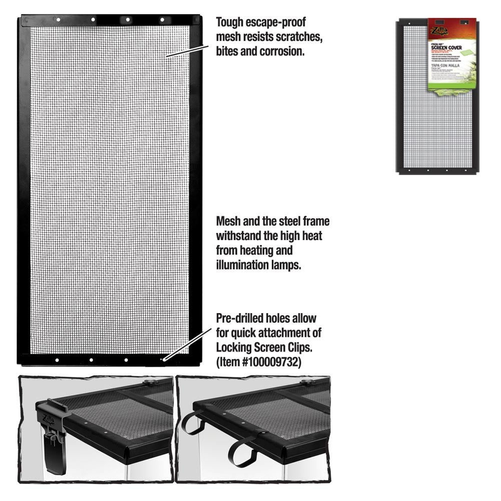 Zilla Fresh Air Screen Cover 1ea/16 X 8 in