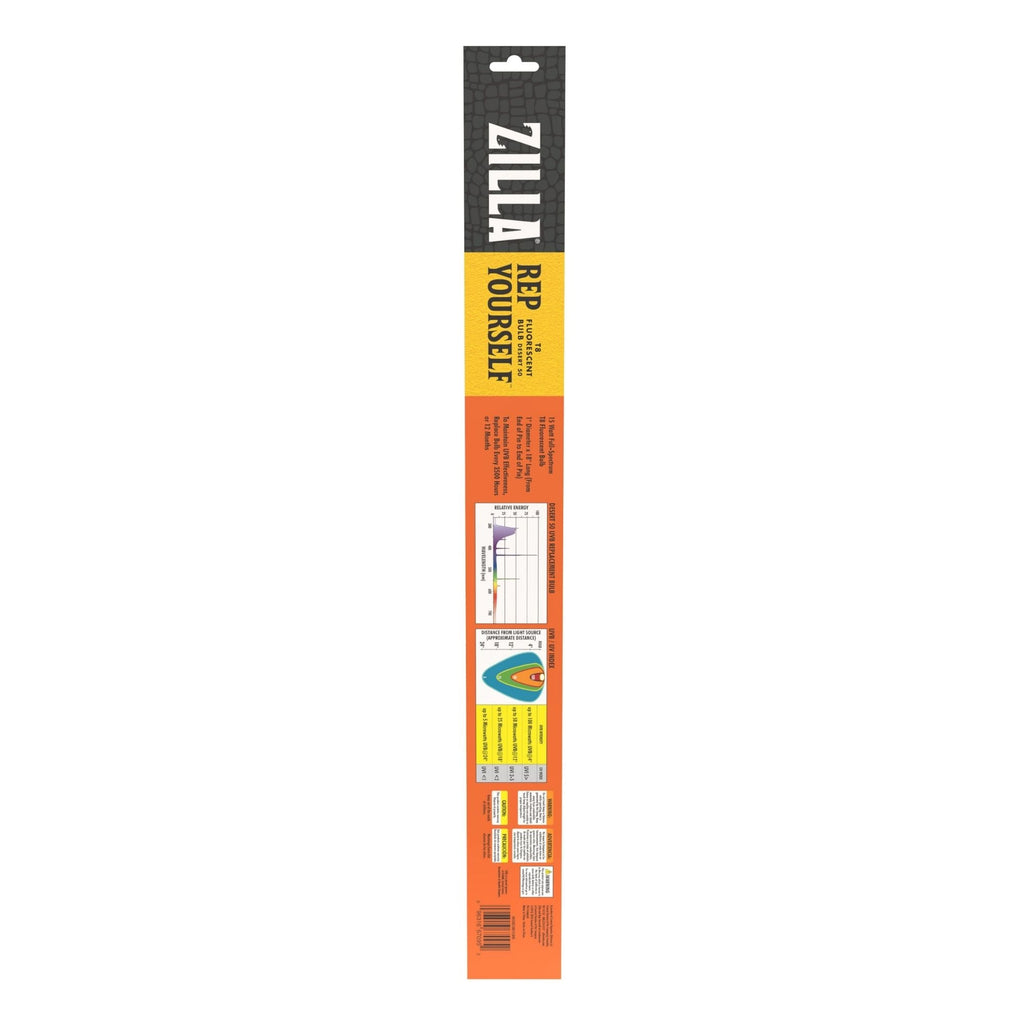 Zilla T8 Fluorescent Bulbs Desert 1ea/18 in