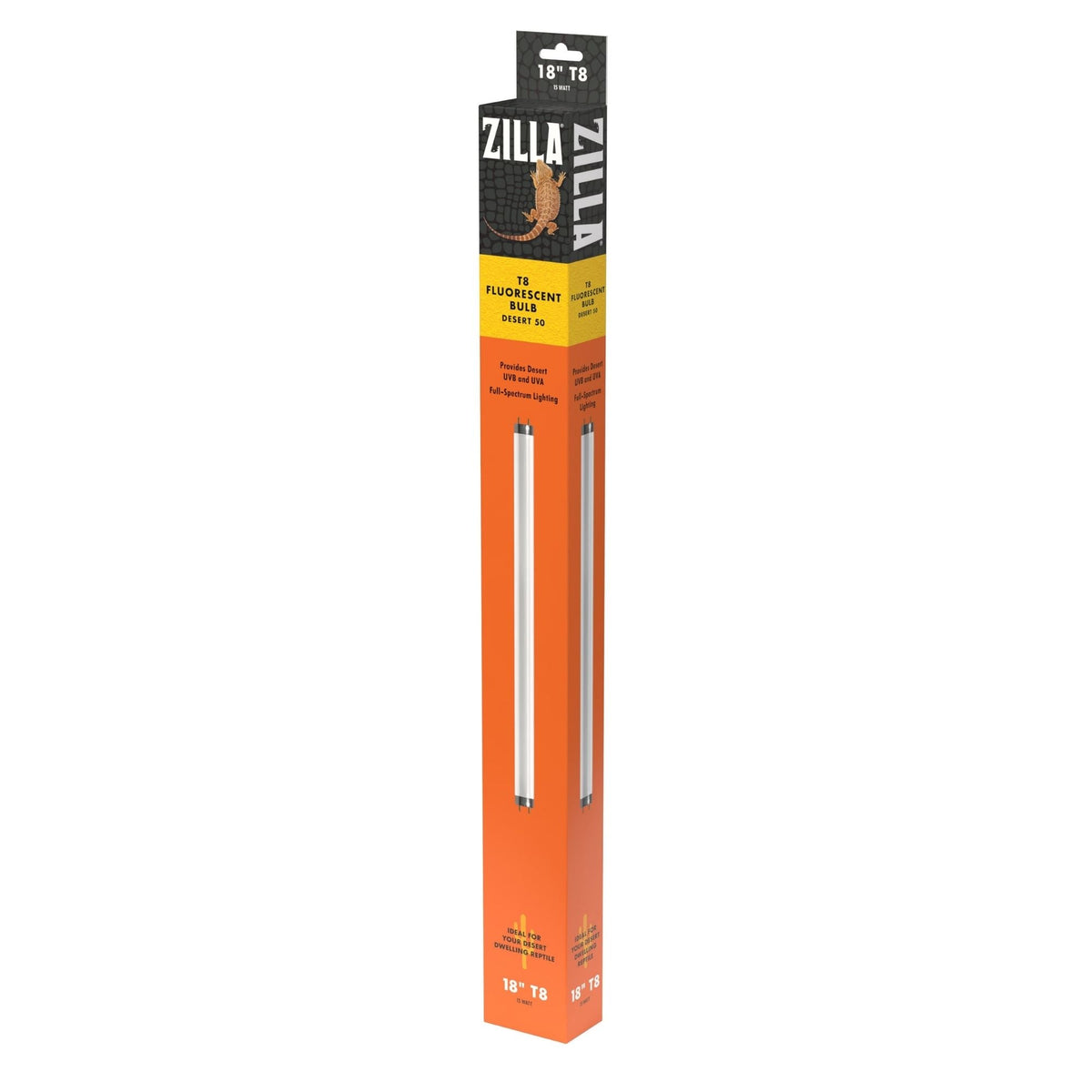 Zilla T8 Fluorescent Bulbs Desert 1ea/18 in