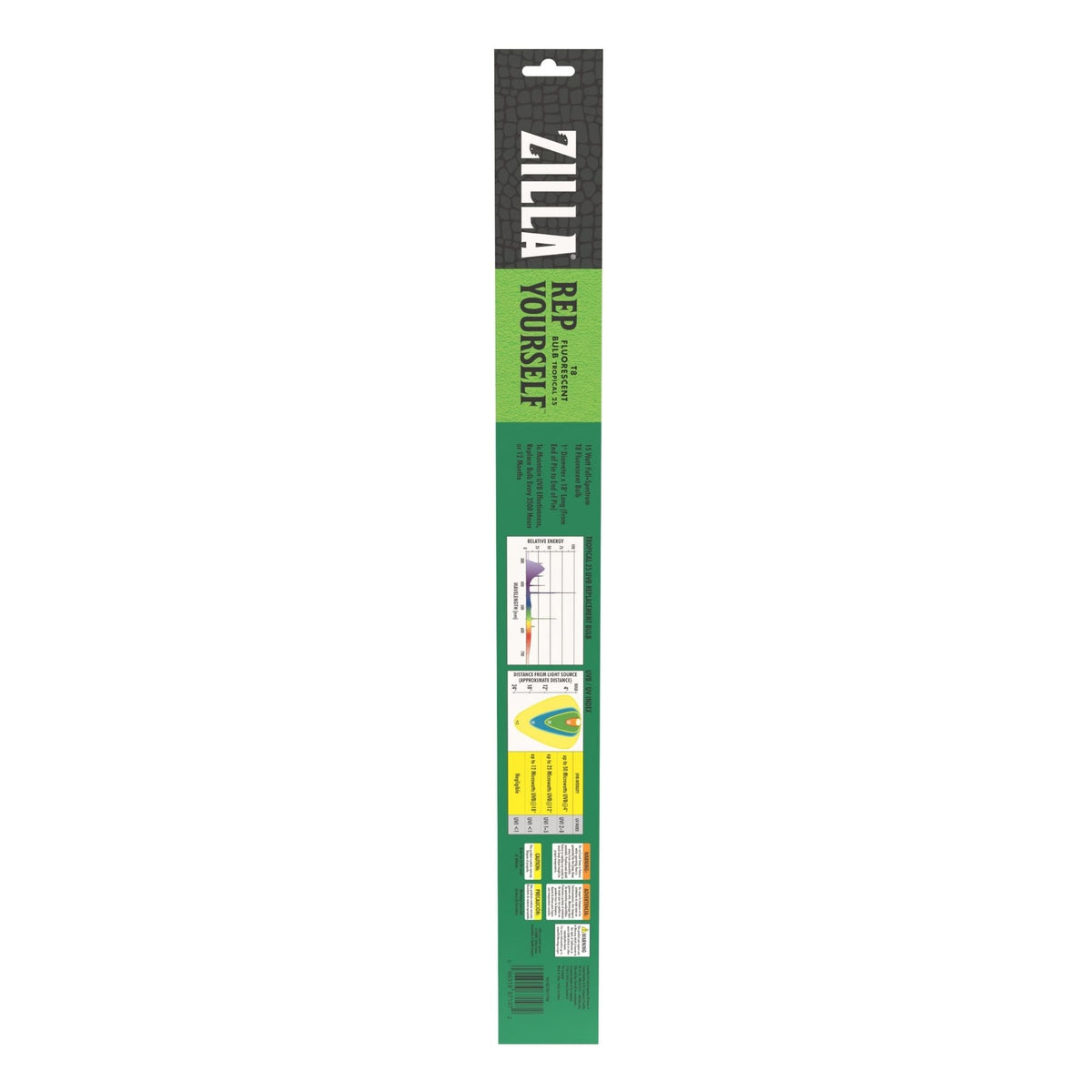 Zilla T8 Fluorescent Bulbs Tropical 1ea/18 in