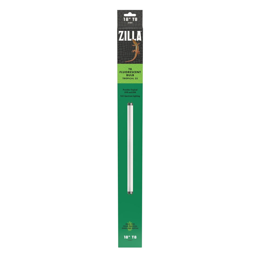 Zilla T8 Fluorescent Bulbs Tropical 1ea/18 in