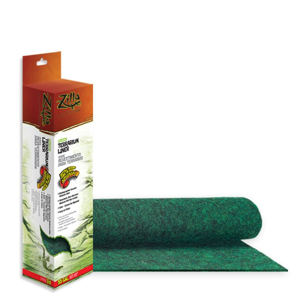 Zilla Reptile Terrarium Liner Green, 1ea/33L/40L/55 gal