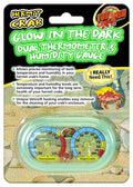 Zoo Med Hermit Crab Dual Thermometer  Humidity Gauge Glow in the Dark, 1ea