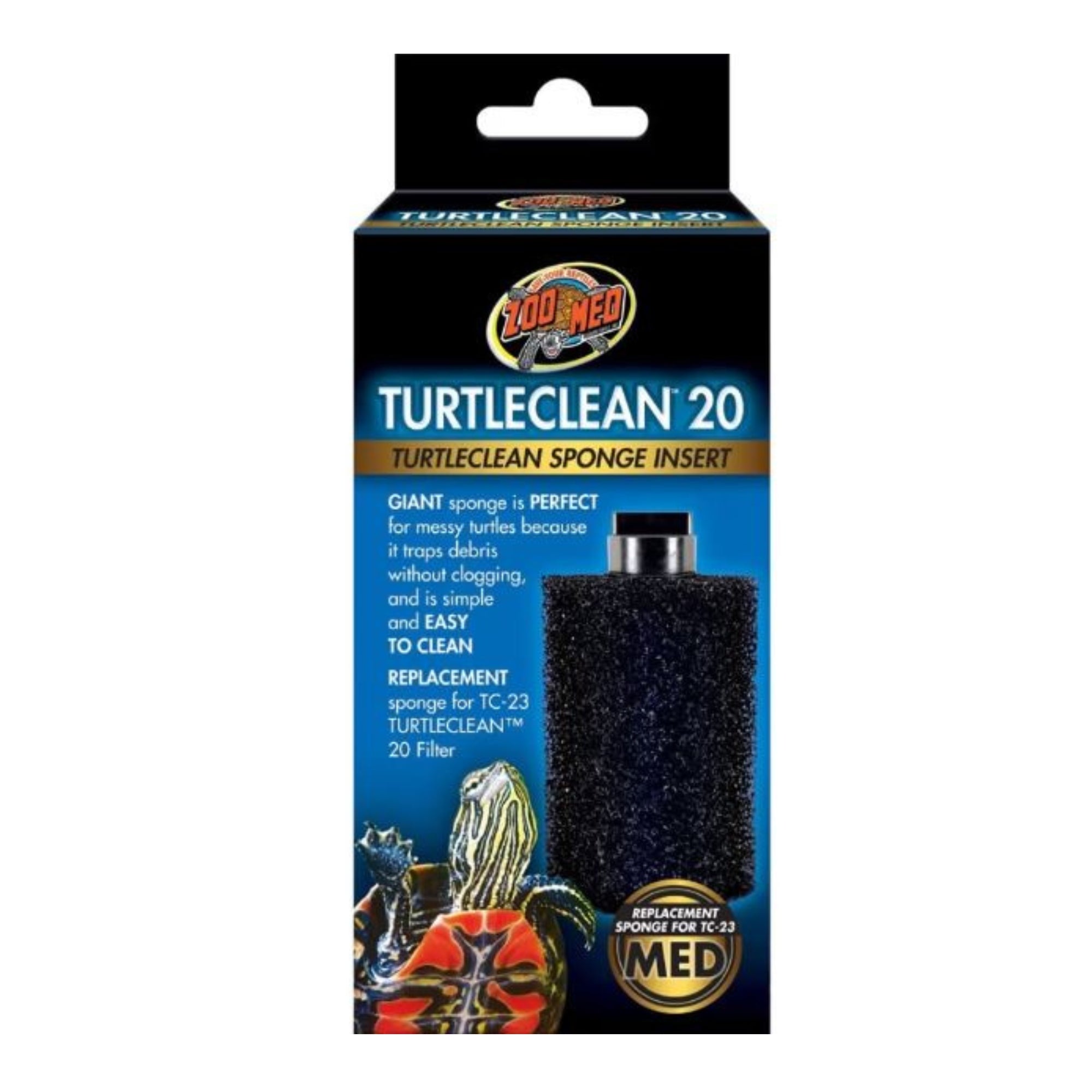Zoo Med Turtle Clean Replacement Sponge  Medium-20G