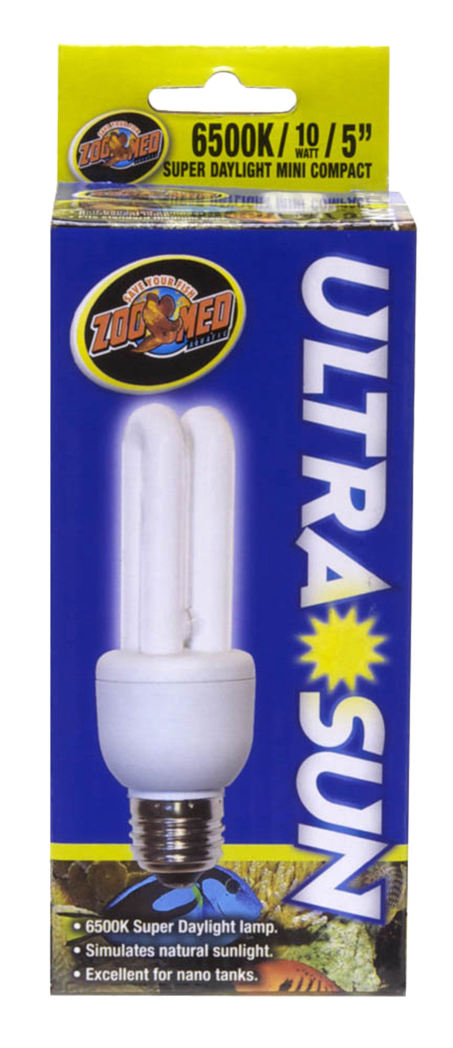 Zoo Med Ultra Sun Super Daylight Mini Compact Fluorescent Lamp White, 1ea/5 in