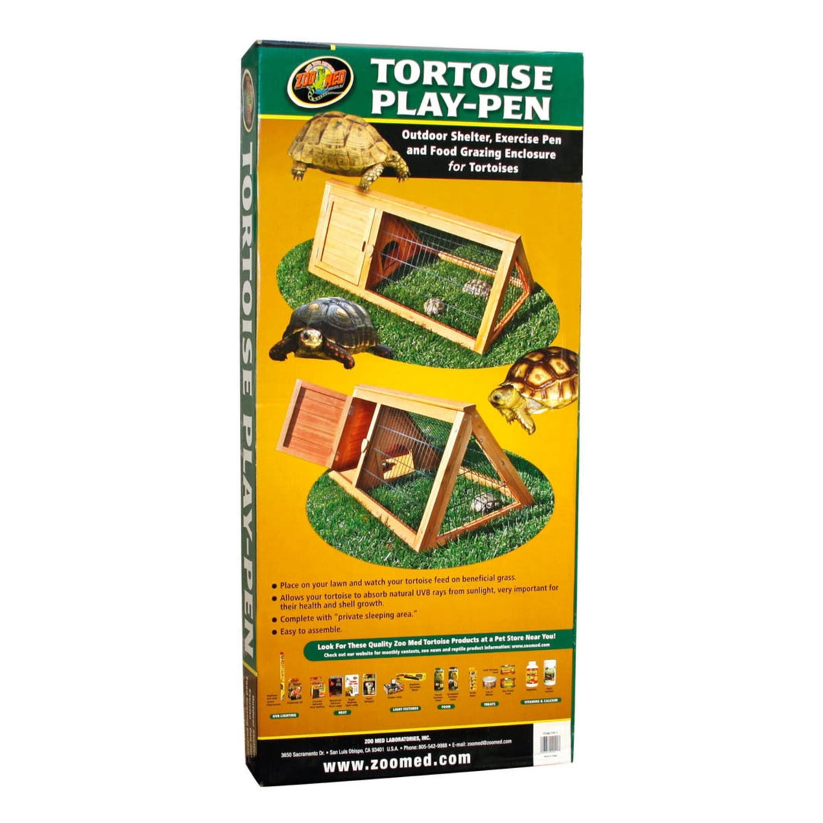 Zoo Med Tortoise Play Pen Brown 1ea/39.5in. X 19in.