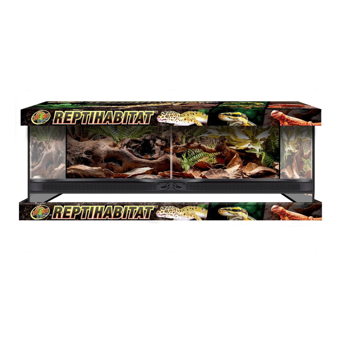 Zoo Med Reptihabitat Double Door Terrarium 1ea/32 gal, 36in. X 18in. X 12in.