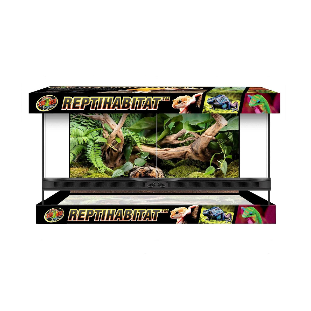 Zoo Med Reptihabitat Double Door Terrarium 1ea/10 gal, 20in. X 10in. X 12in.