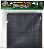 Zoo Med ReptiBreeze Substrate Bottom Tray Black, 1ea/16 In X 16 in