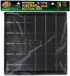 Zoo Med ReptiBreeze Substrate Bottom Tray Black, 1ea/24 In X 24 in