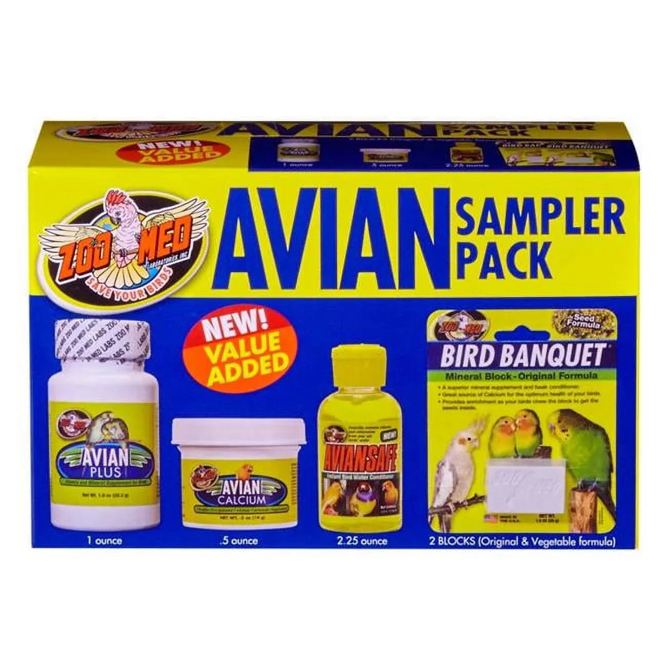 Zoo Med Avian Sampler Pack 1ea