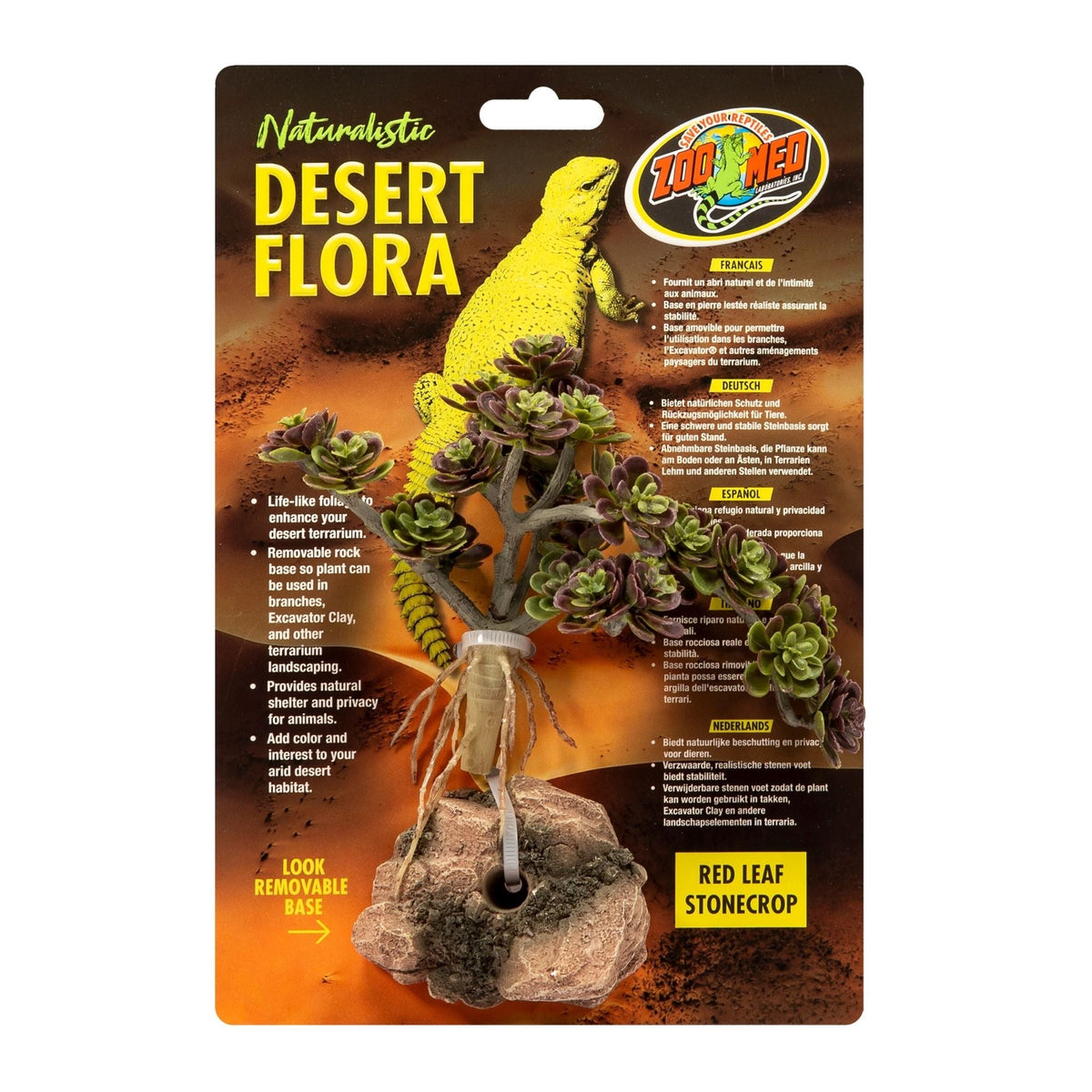 Zoo Med Desert Flora Plant Red Leaf Stonecrop 1ea/One Size
