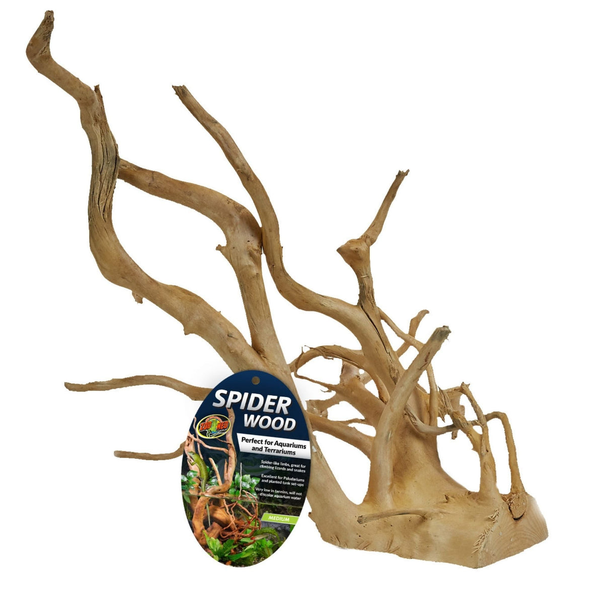 Zoo Med Spider Wood Brown 1ea/MD
