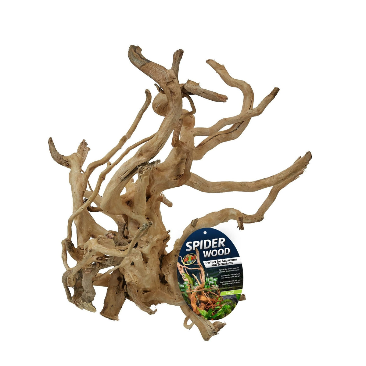 Zoo Med Spider Wood Brown 1ea/LG