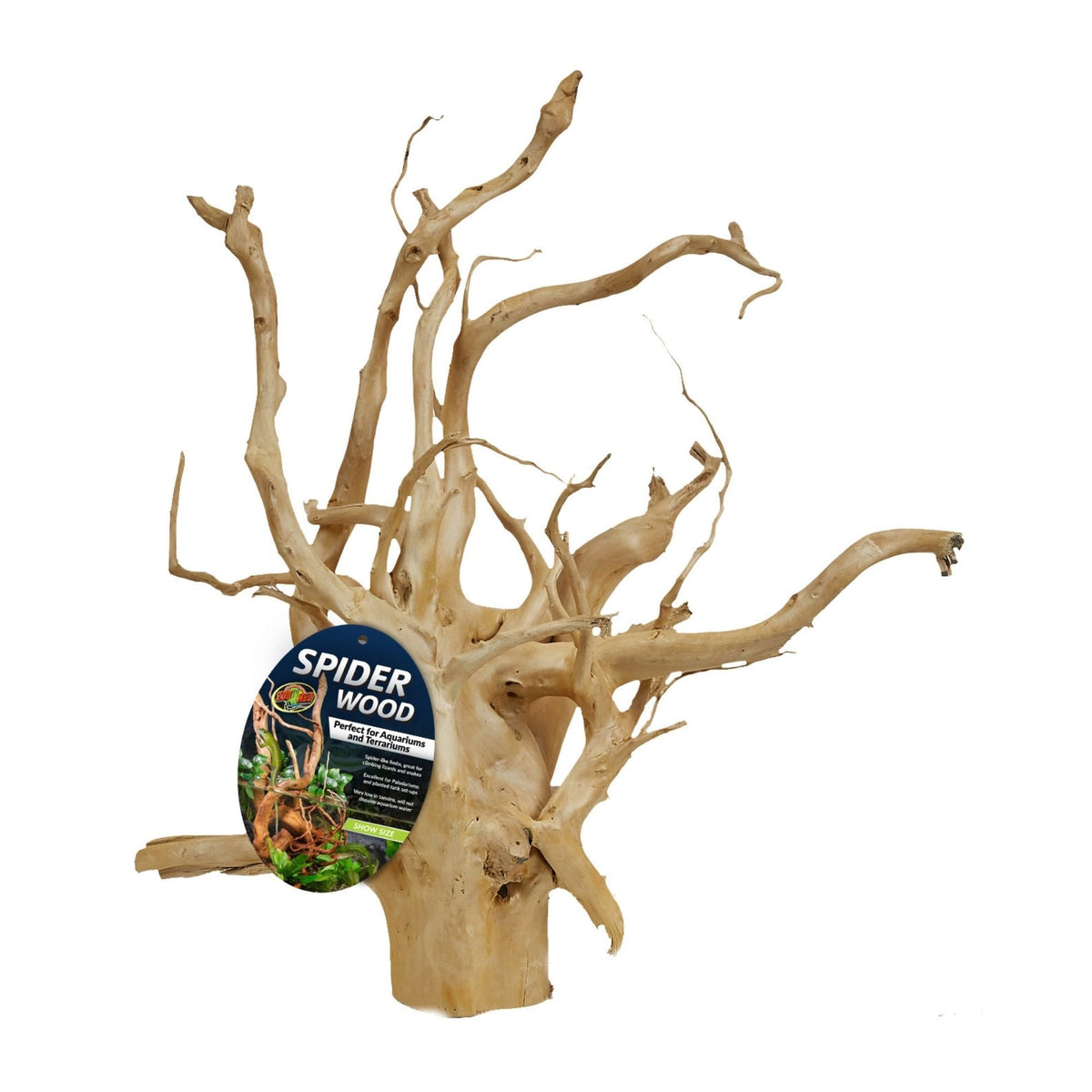 Zoo Med Spider Wood Brown 1ea/Show