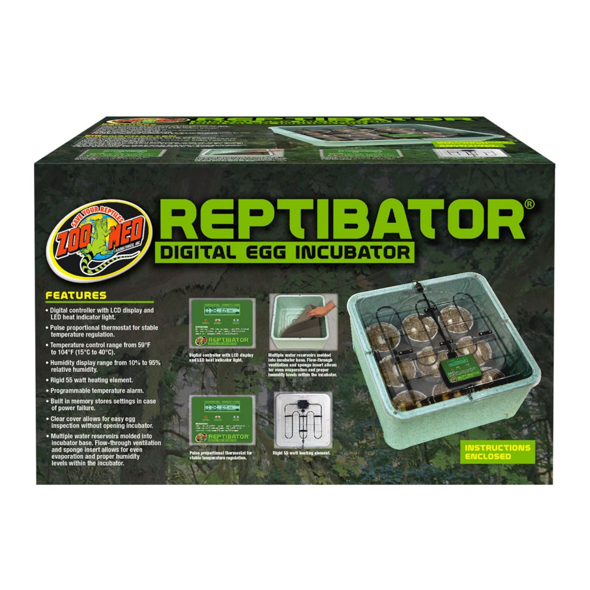 Zoo Med Reptibator Digital Egg Incubator 1ea