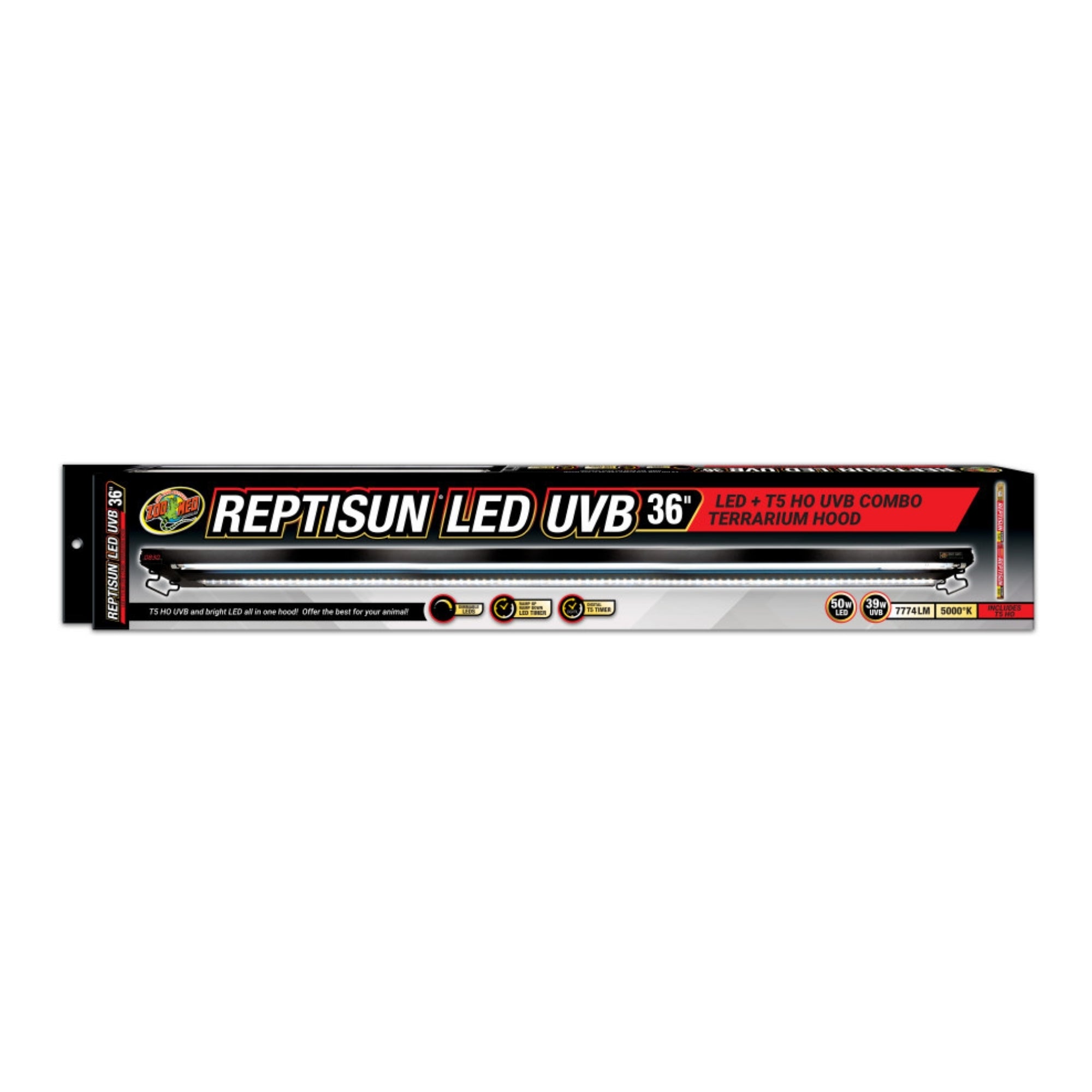 Zoo Med Reptisun LED UVB Combo Terrarium Hood 1ea/36in.