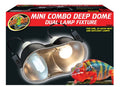 Zoo Med Mini Combo Deep Dome Lamp Fixture Black, 1ea