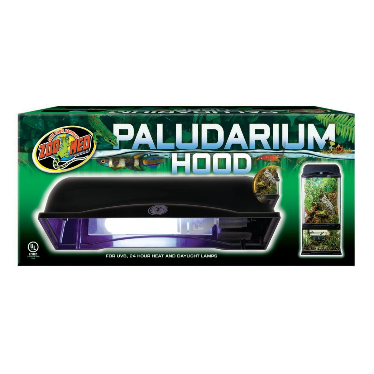 Zoo Med Paludarium Hood Black 1ea/12in.