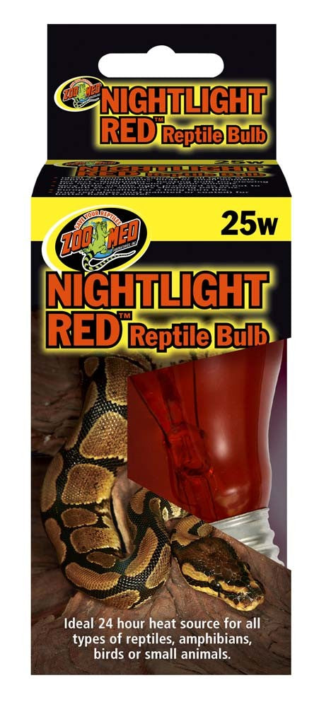 Zoo Med Nightlight Red Reptile Bulb Red, 1ea/25 W