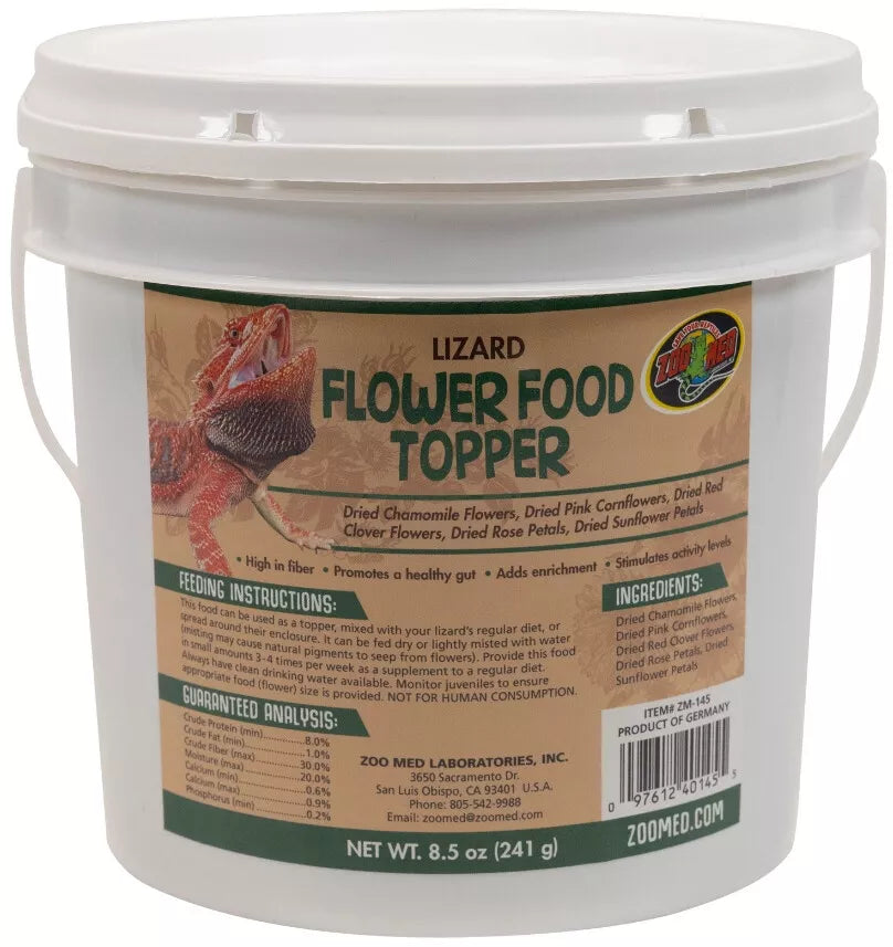 Zoo Med Lizard Flower Food Topper 1ea/8.5 oz