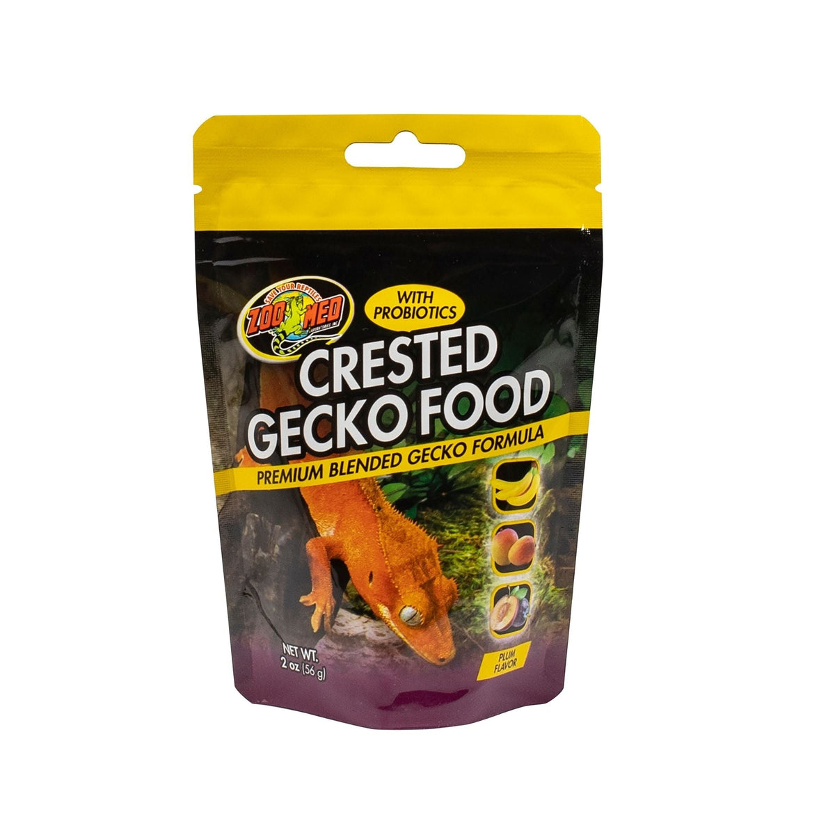 Zoo Med Crested Gecko Premium Blended Gecko Food Plum Flavor 1ea/2oz.